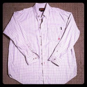 🚫Sold🚫 Men's Ariat Work FR button up long sleeve